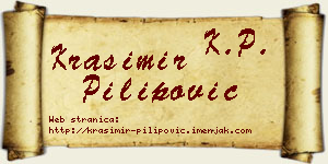 Krasimir Pilipović vizit kartica